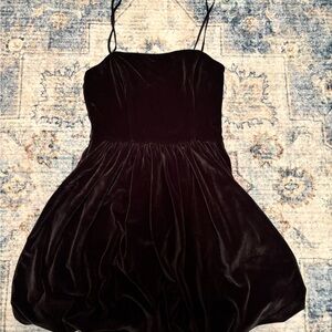 NWT abrocrombie velvet bubble dress with corset like top
